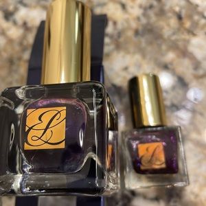 Este lauder pure color nail lacquer 3 Fl Oz. And 1 Oz travel, color Bete Noire